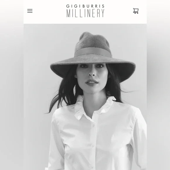 Gigi Burris Millinery DRAKE | ALABASTER hate.no tag,never worn - Picture 2 of 9